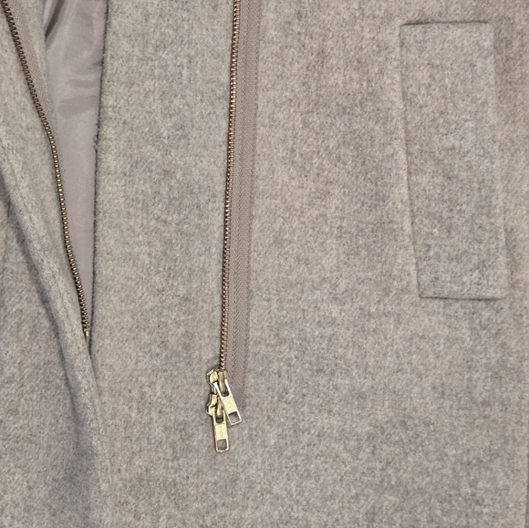 J Crew Women's Tan Beige Wool Blend City Coat Mid Length Size 2P - Picture 9 of 14